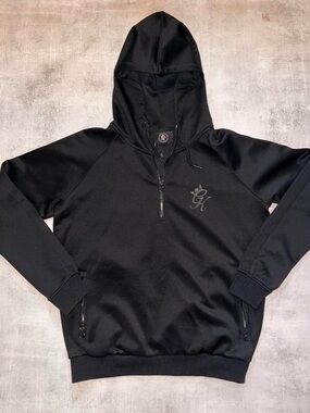New With Tags Gym King Black 3/4th zip up hoodie